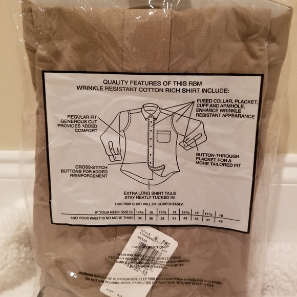 👔 RBM Oxford Wrinkle Resistant Shirt - Picture 5 of 8